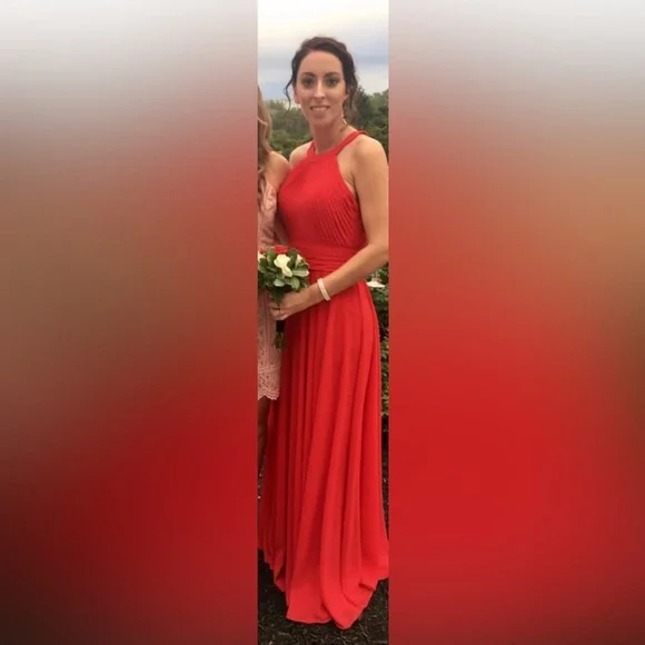 Allure Bridals | Dresses | Allure Bridal Red Bridesmaid Dress | Poshmark